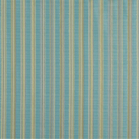 Designer Fabrics 54 in. Wide Turquoise And Green Stripe Upholstery Jacquard Fabric K0090G
